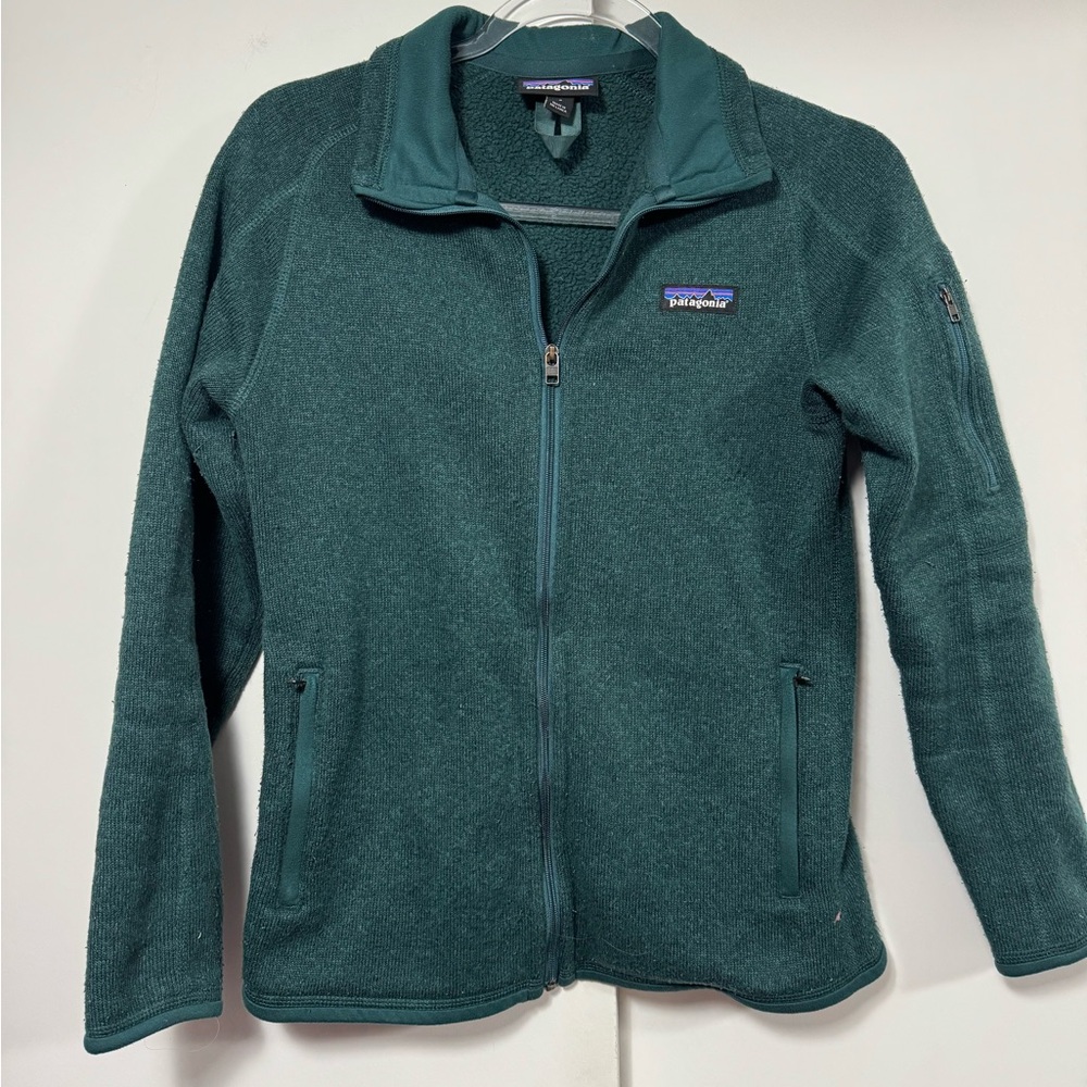 Patagonia Forest Green Fleece Jacket 90s outdoor